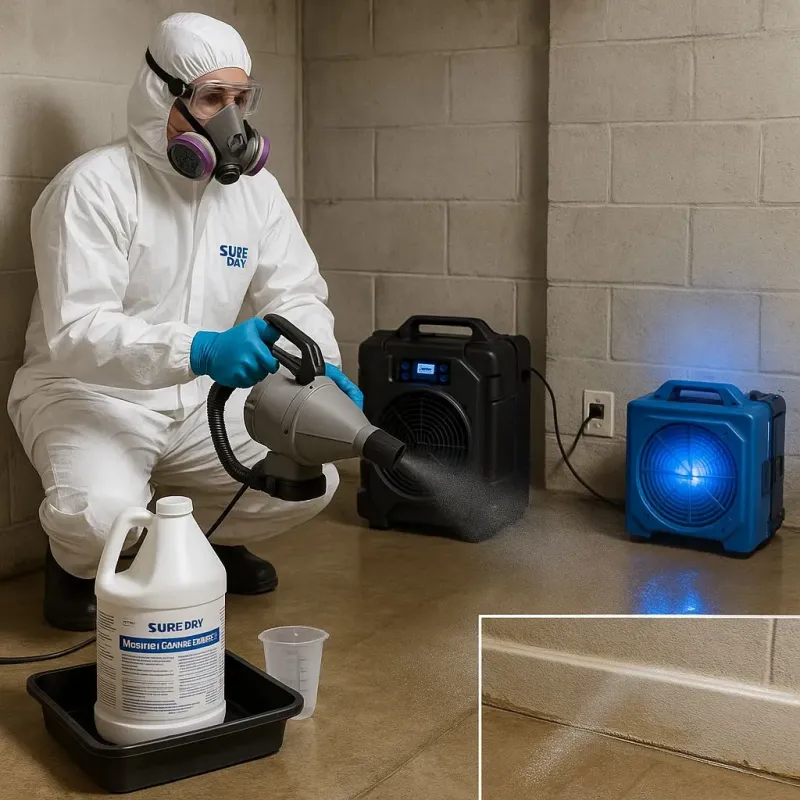 Sanitization and Odor Removal process in Frisco, TX
